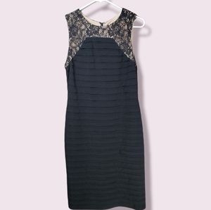 Adrianna Papell Black Dress 8